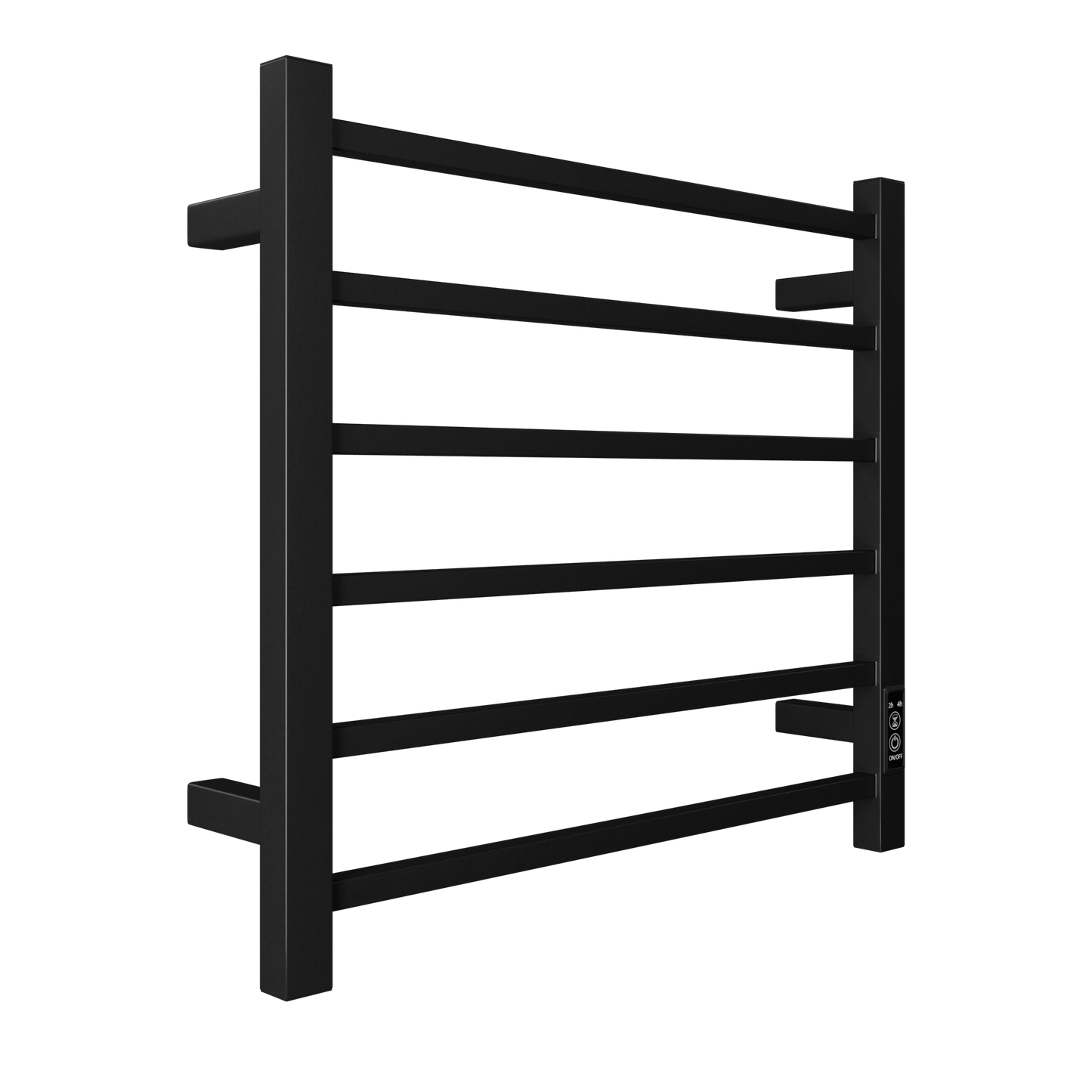Towel Warmer 6 Bar Electric Heated Towel Rack Wall Mount Plug-in