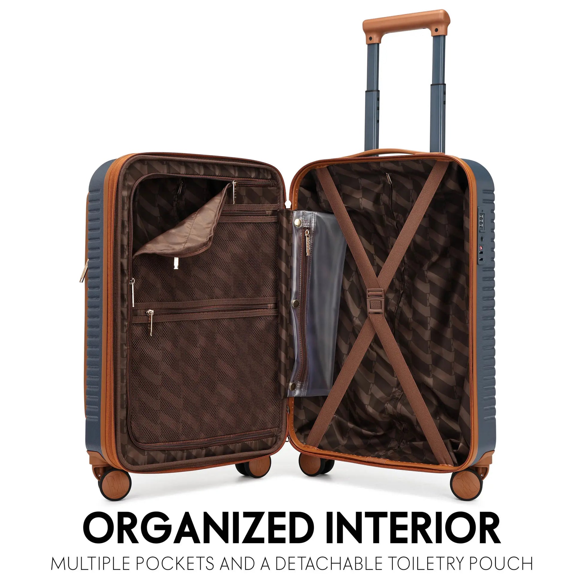 ELLUGSMESNV-848484057857-ELLE_Escape_Expandable_Carry-on_Suitcase_with_Front_Laptop_Pocket-02-Interior - shoponestop.store