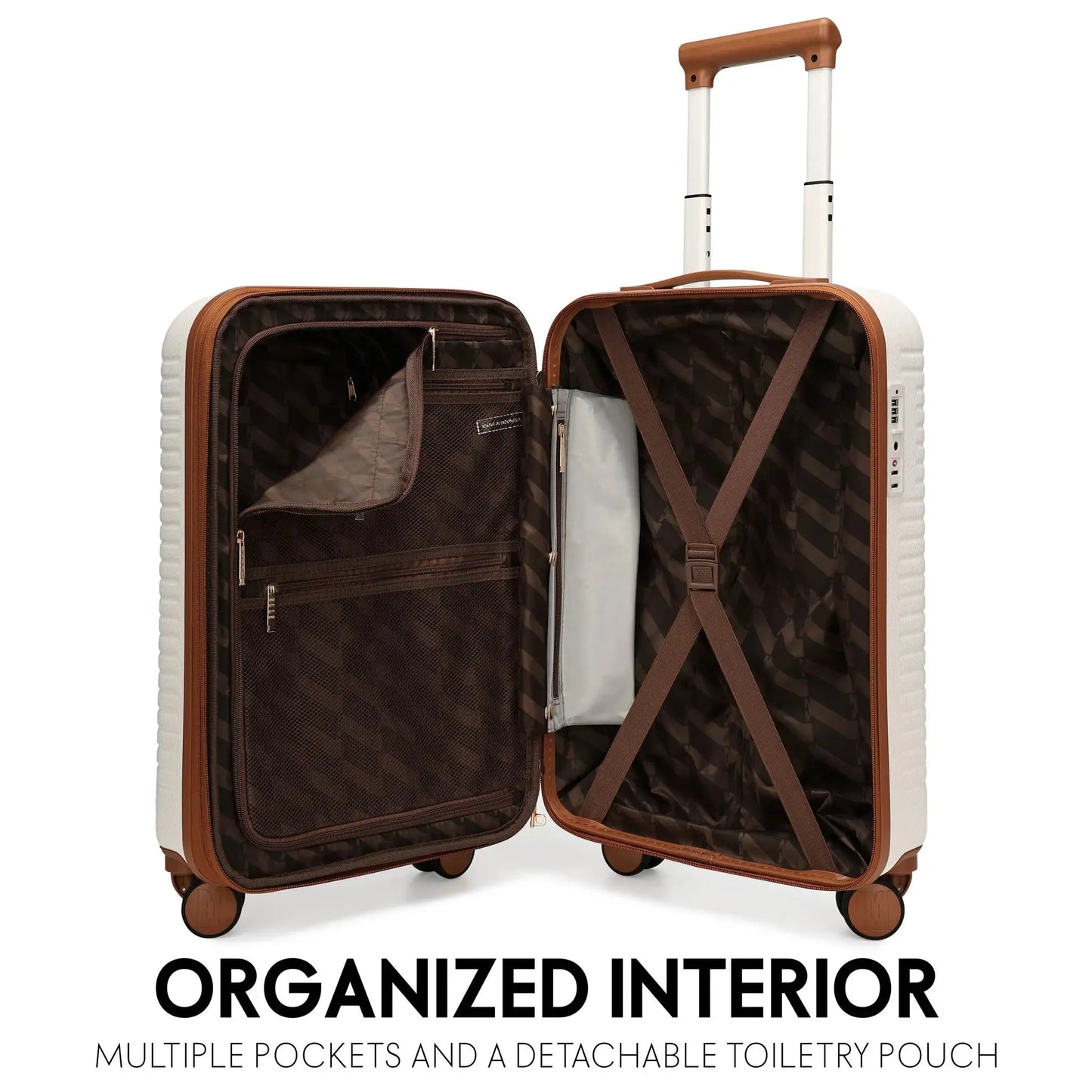 ELLUGSMESWH-848484057840-ELLEEscapeExpandableCarry-onSuitcasewithFrontLaptopPocket-White-02-Interior - shoponestop.store