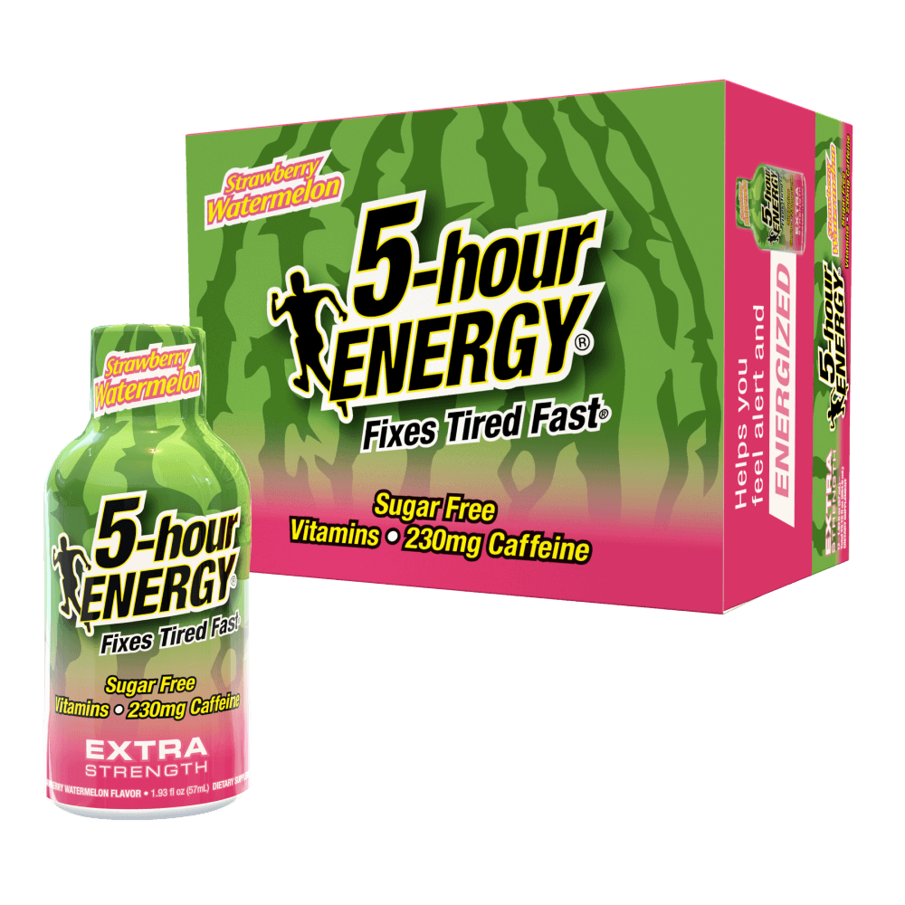 Strawberry Watermelon Flavor Extra Strength 5-hour ENERGY Shots