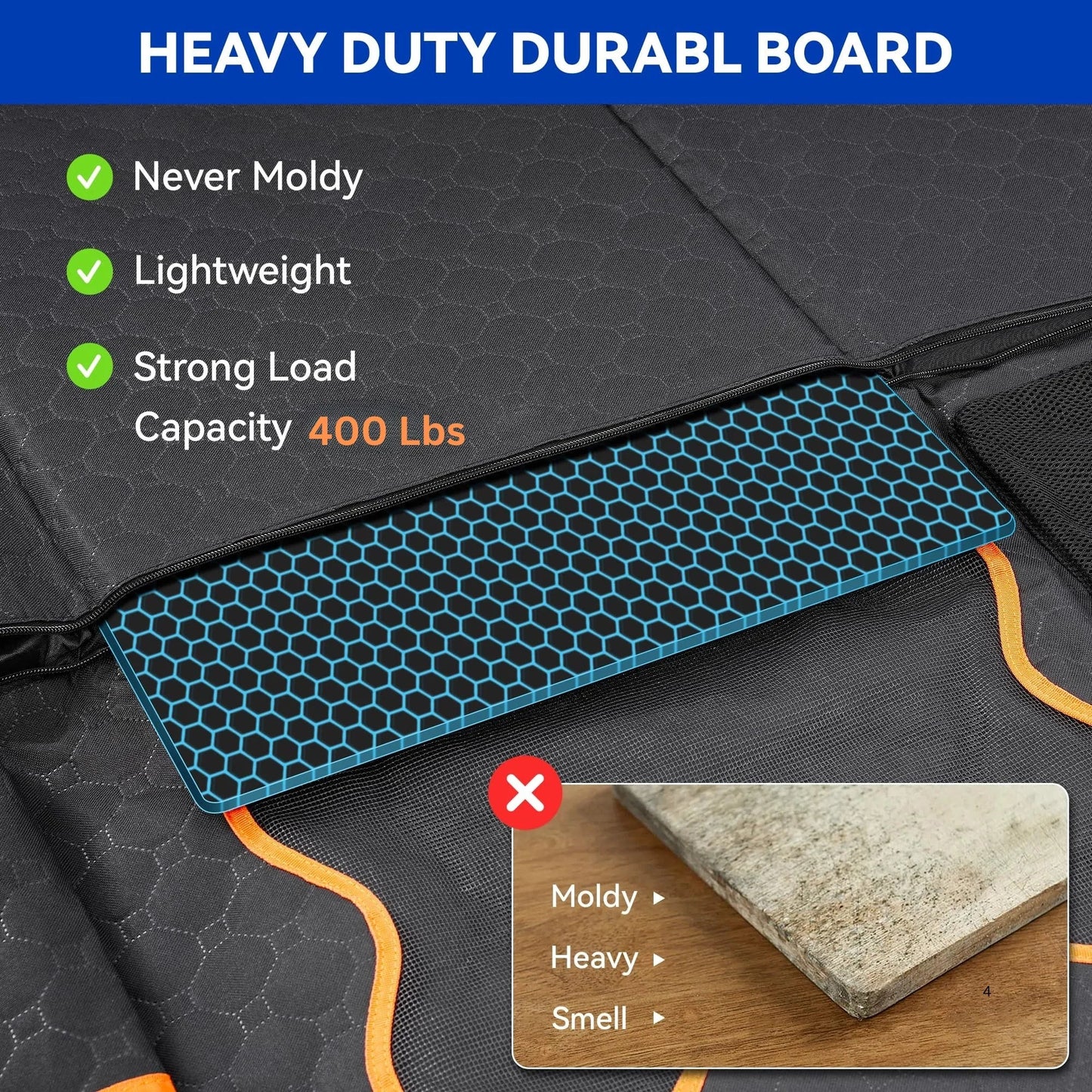 The Miracle Brands – Heavy-Duty Dog Car Seat Cover, 400 lbs. Support