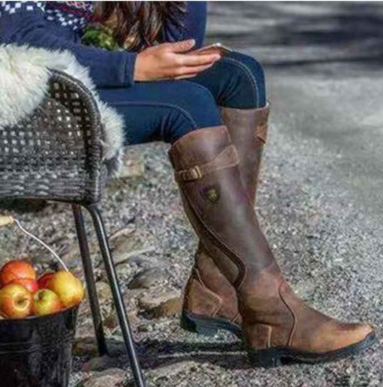 Vintage Ride Leather Boots