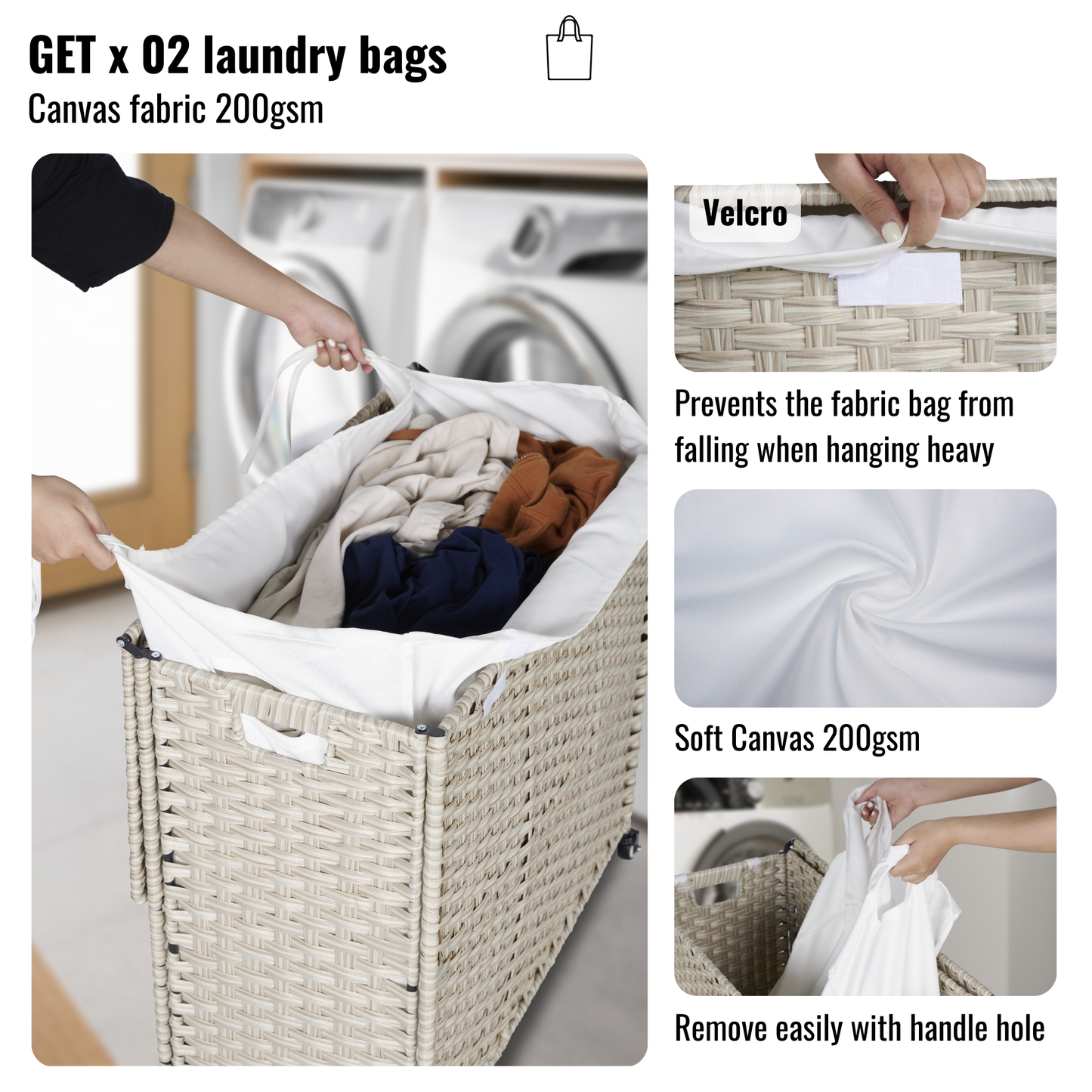 Laundry Hamper with Lid