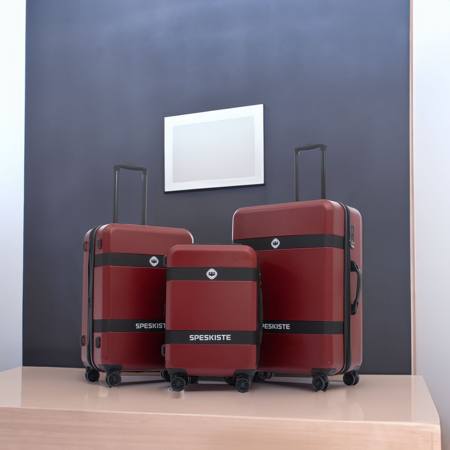 Luggage Sets New Model Expandable ABS+PC 3 Piece Sets with Spinner Wheels