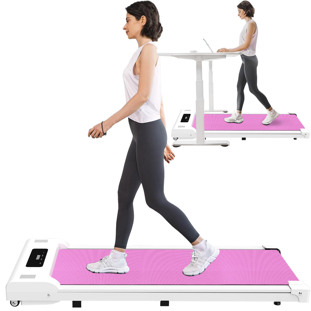 Undertable treadmill, walking mat, portable jogger with remote LED display