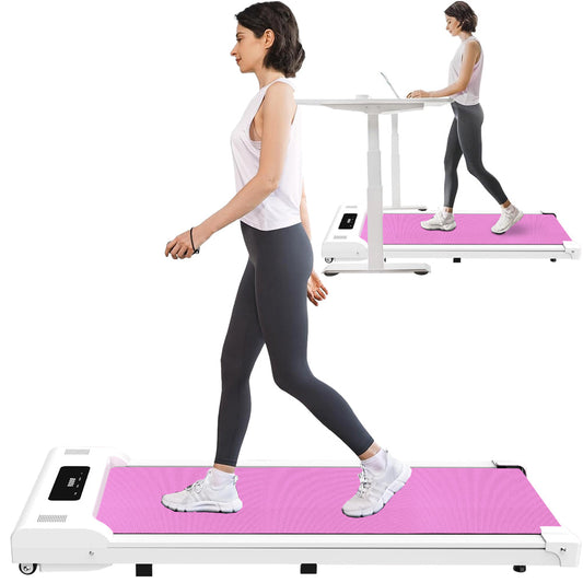 Undertable treadmill, walking mat, portable jogger with remote LED display