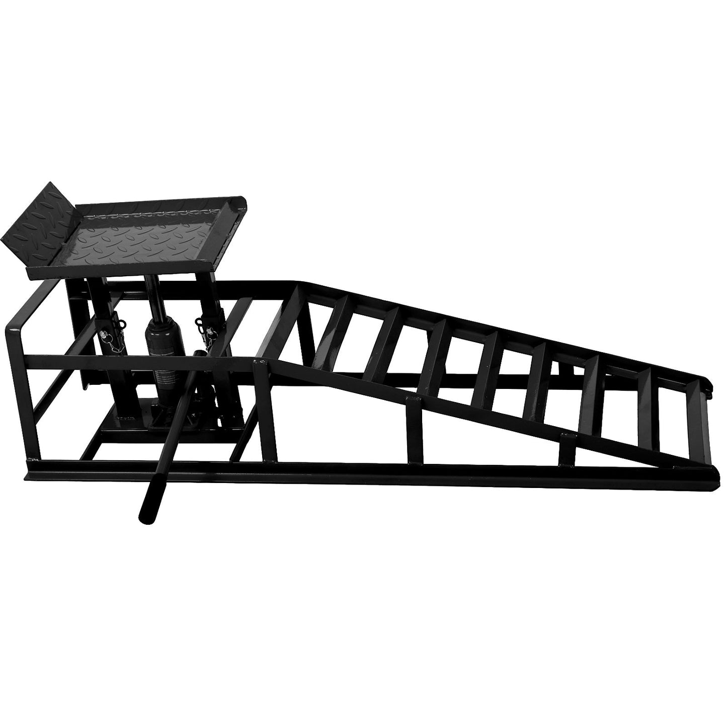Car truck service ramp lift, garage car lift hydraulic ramp black 5-ton