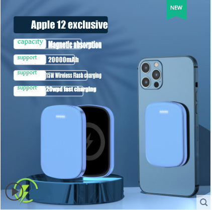 MagSafe magnetic absorption wireless power bank 20000 Ma portable