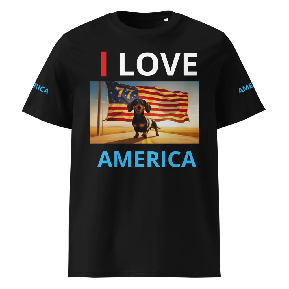 AMERICAN DOGGY EcoPure Unisex Organic Tee TM| DOG LOVERS