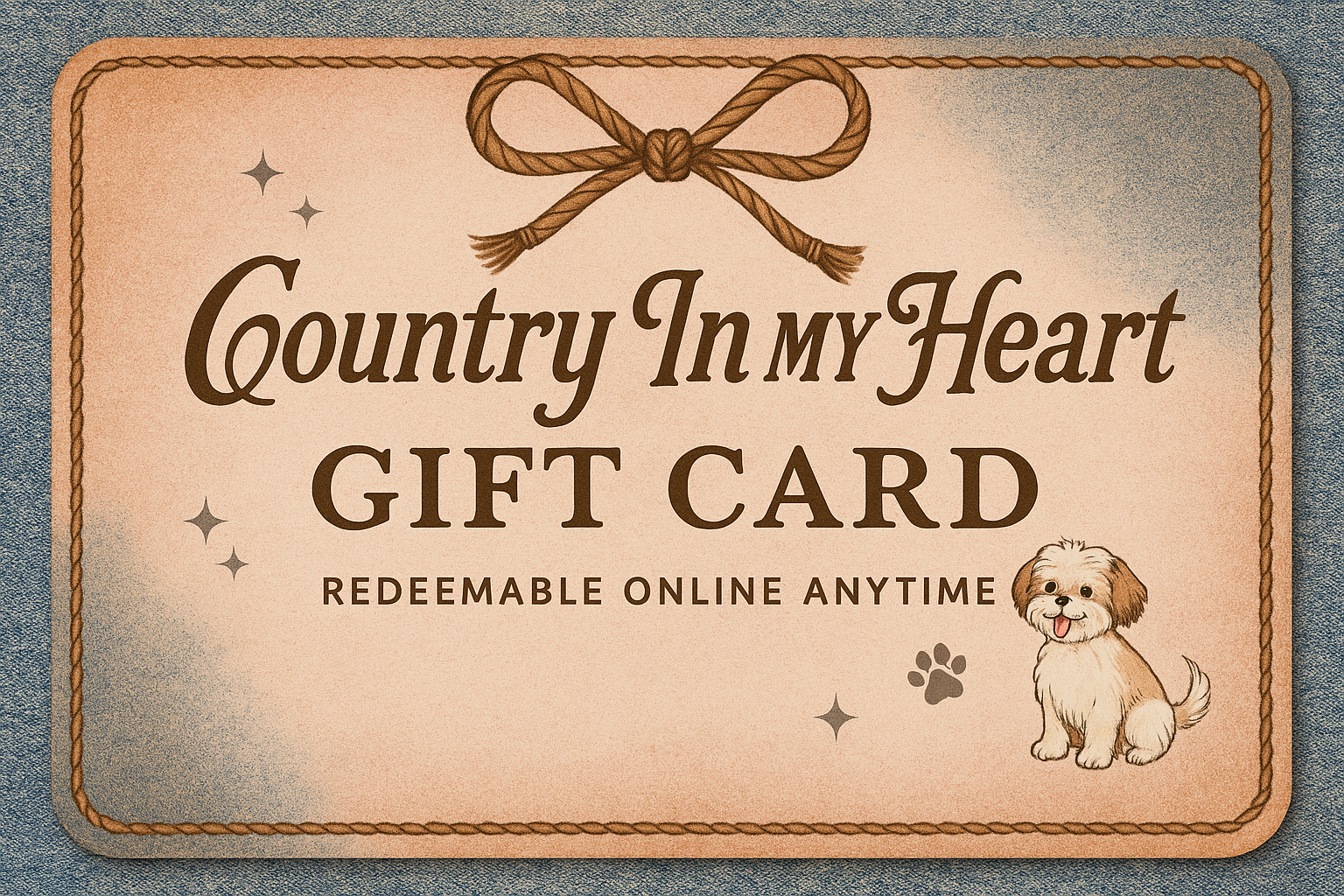 Country In My Heart Digital Gift Card