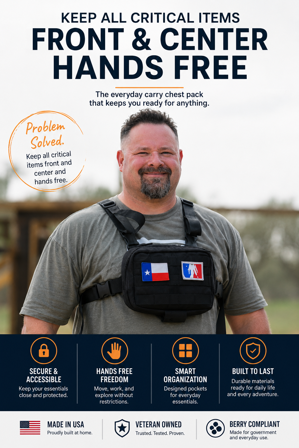 Chest Pack for Easy Access to Gear | Gnome Chest Pack