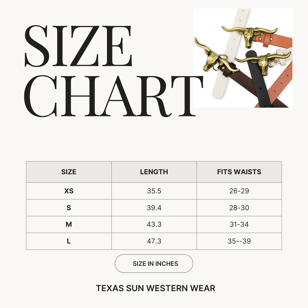 Signature Longhorn Western Belt
