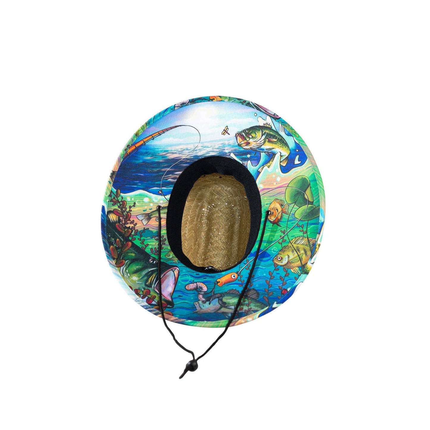 Gone Bass Fishing Straw Hat - Shoponestop.store