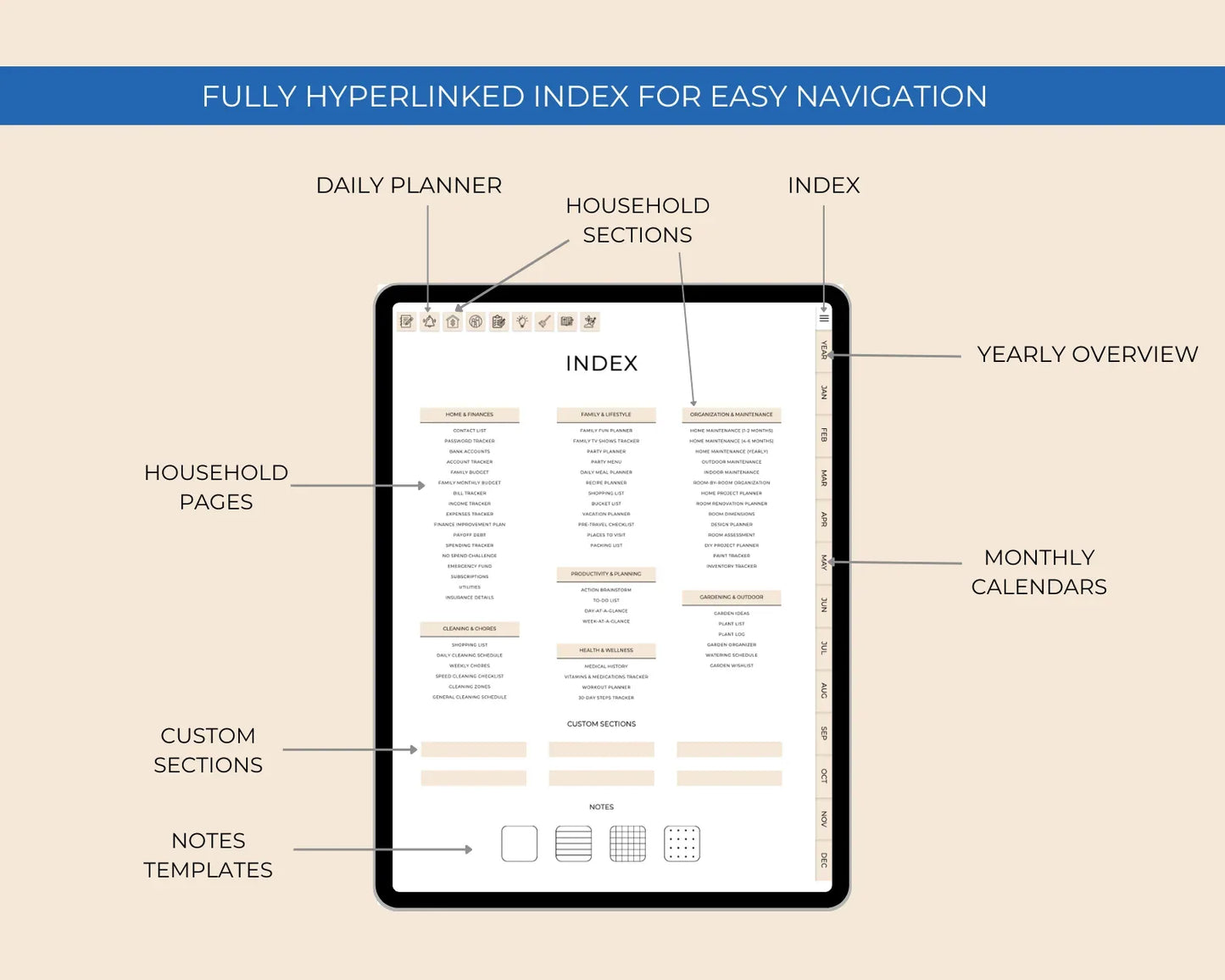 HouseholdDigitalPlanner - shoponestop.store