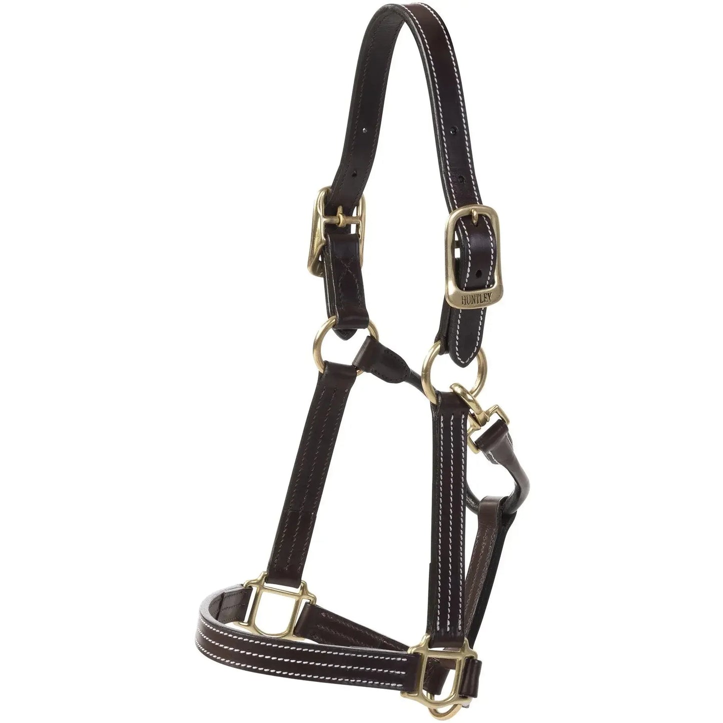 Huntley-Equestrian-Premium-Leather-Triple-Stitched-Halter-with-Snap-Huntley-Equestrian-234834 - shoponestop.store