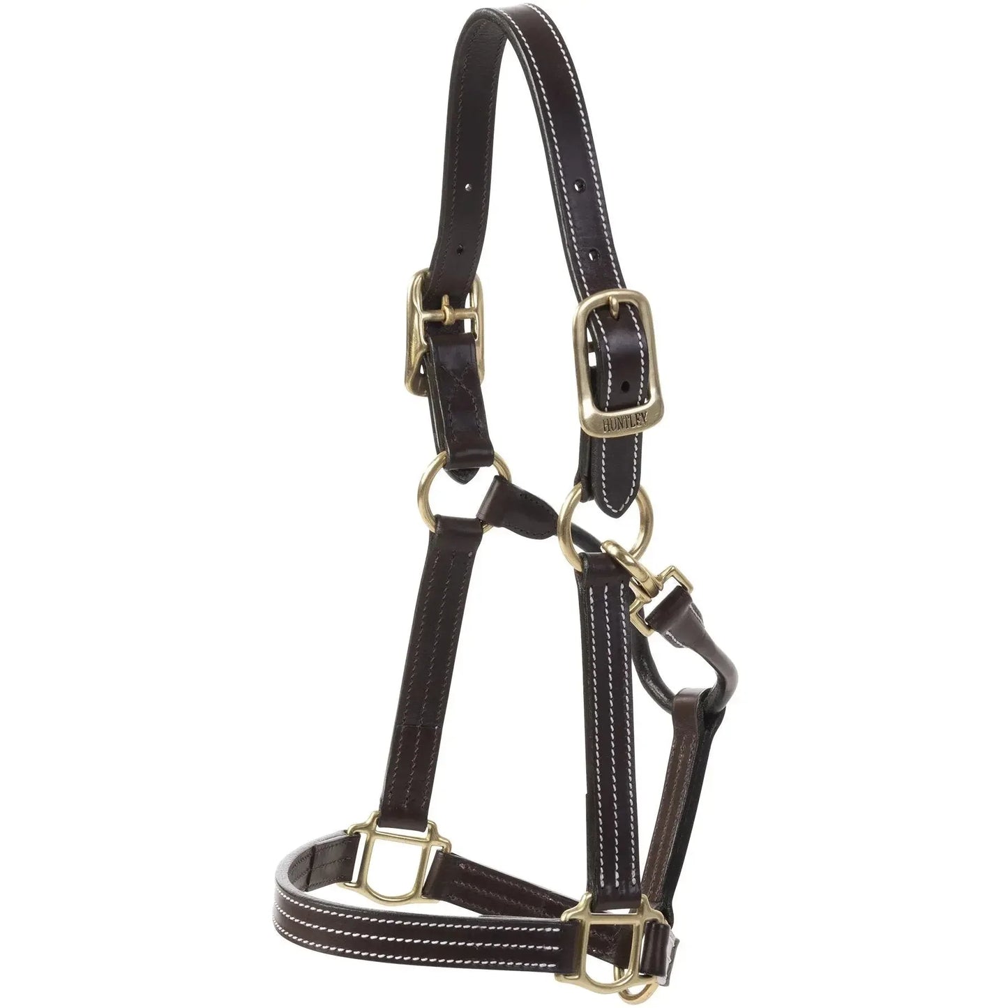 Huntley-Equestrian-Premium-Leather-Triple-Stitched-Halter-with-Snap-Huntley-Equestrian-235134 - shoponestop.store