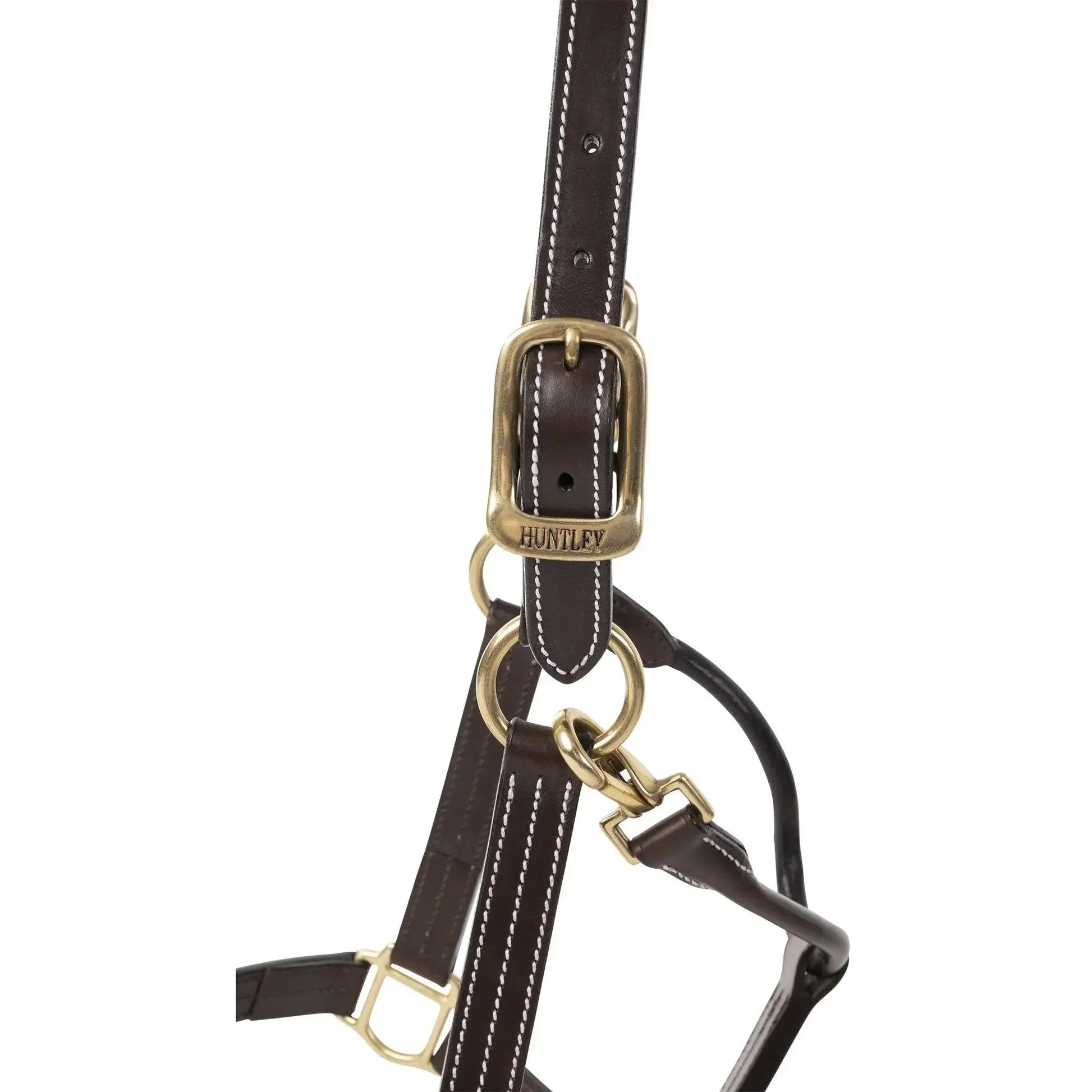 Huntley-Equestrian-Premium-Leather-Triple-Stitched-Halter-with-Snap-Huntley-Equestrian-235437 - shoponestop.store