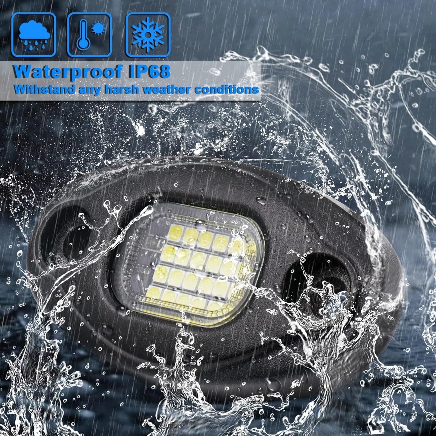 Platinum 24 LED white Rock Lights (10pk)