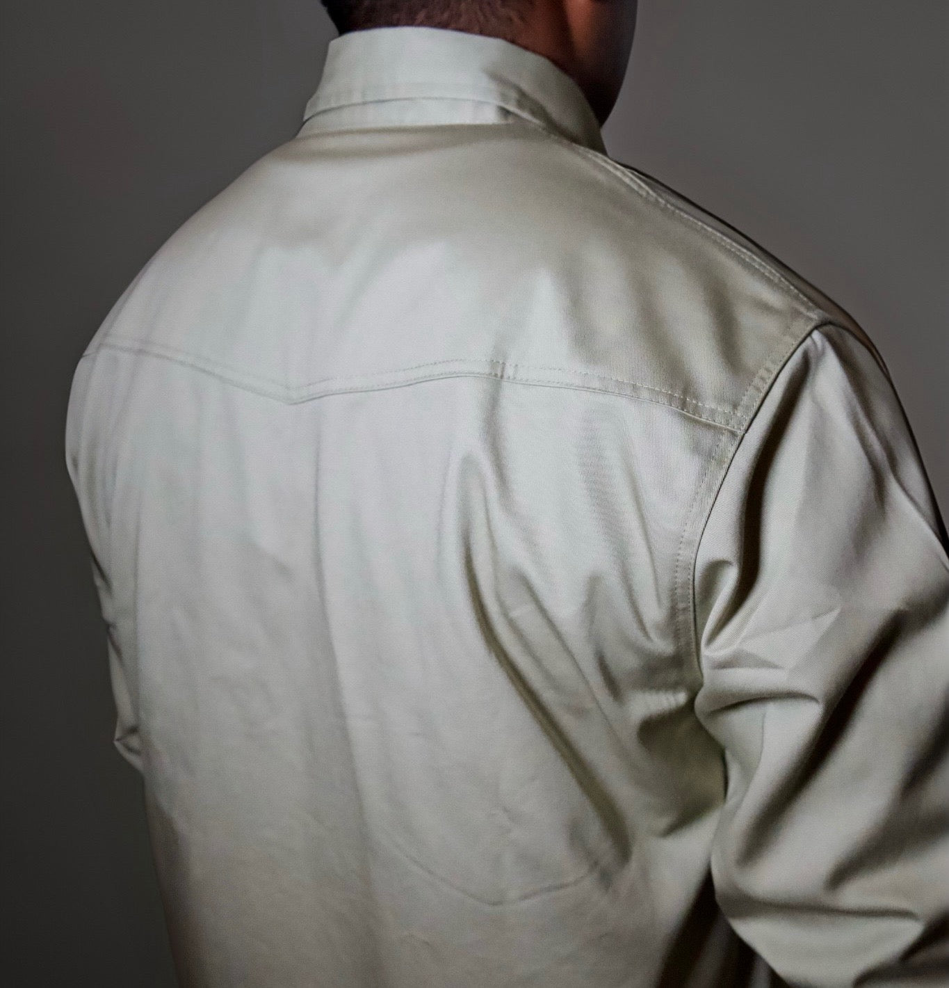 FR Western Style Pearl Snap - Khaki