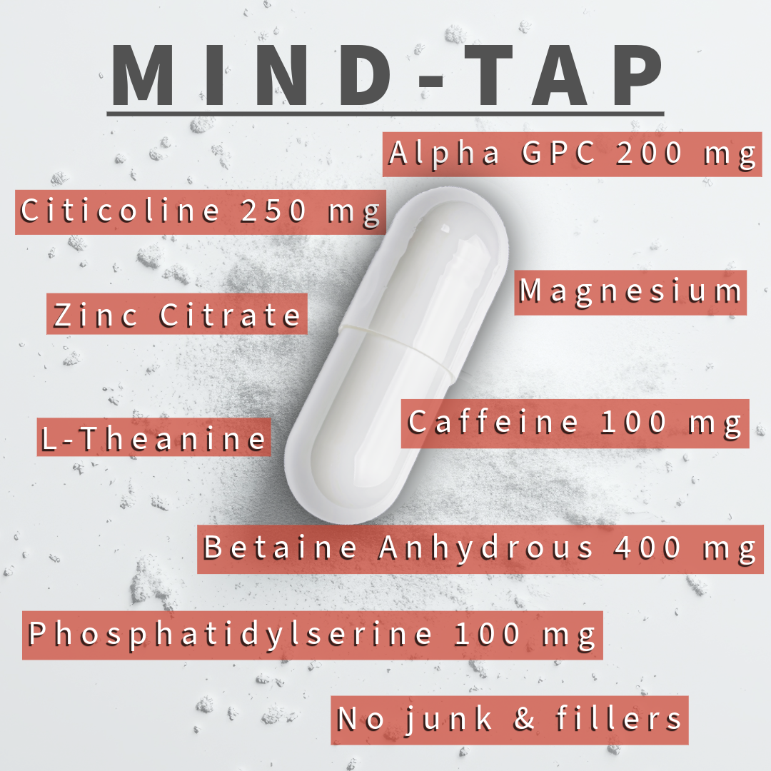 ULTIMATE TRIO: Recover B P C Capsules, Mind-Tap and GH-Release Capsules bundle