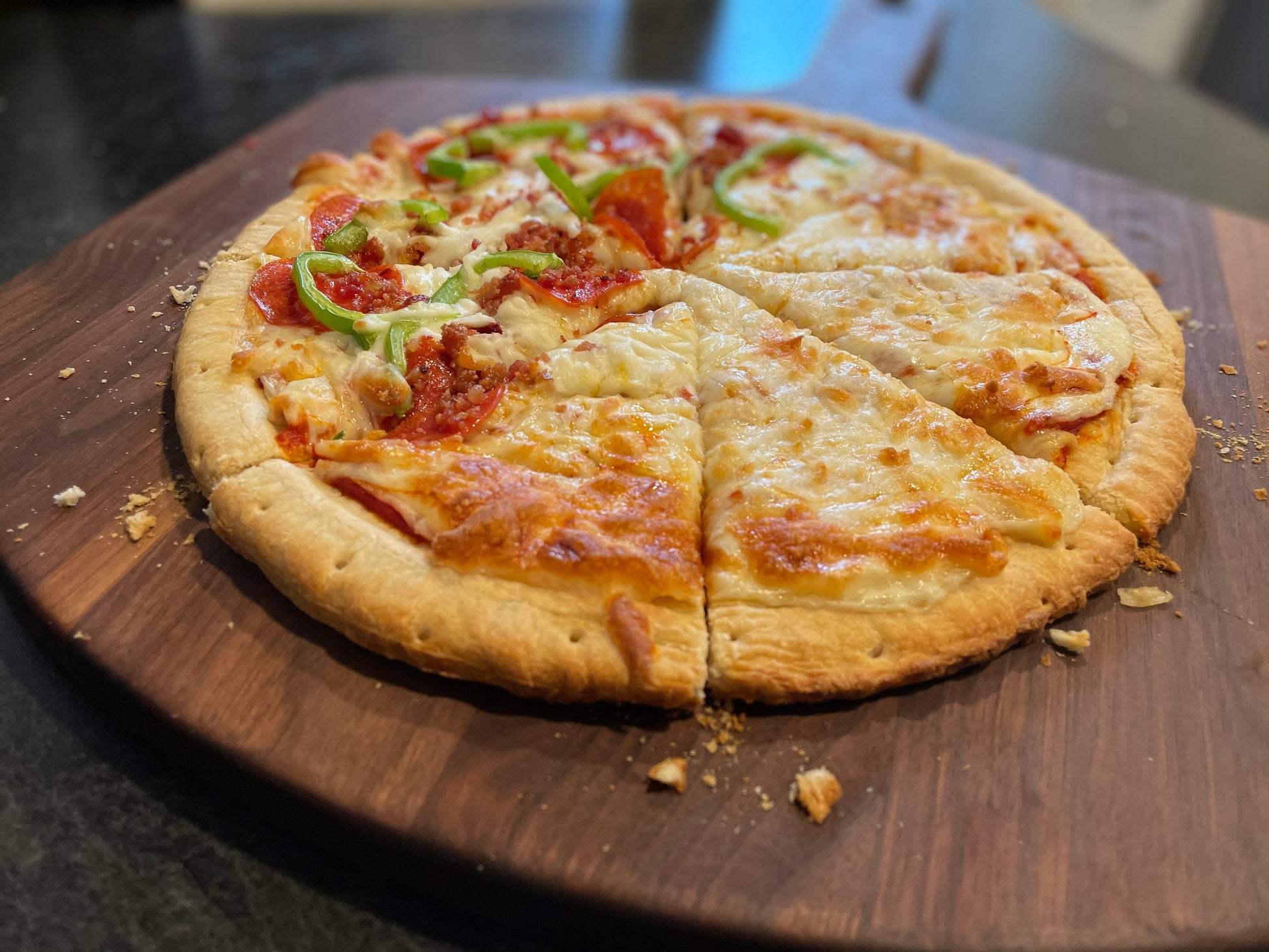 Walnut Pizza Peel 22" x 16", Pizza Paddle, Pizza Board