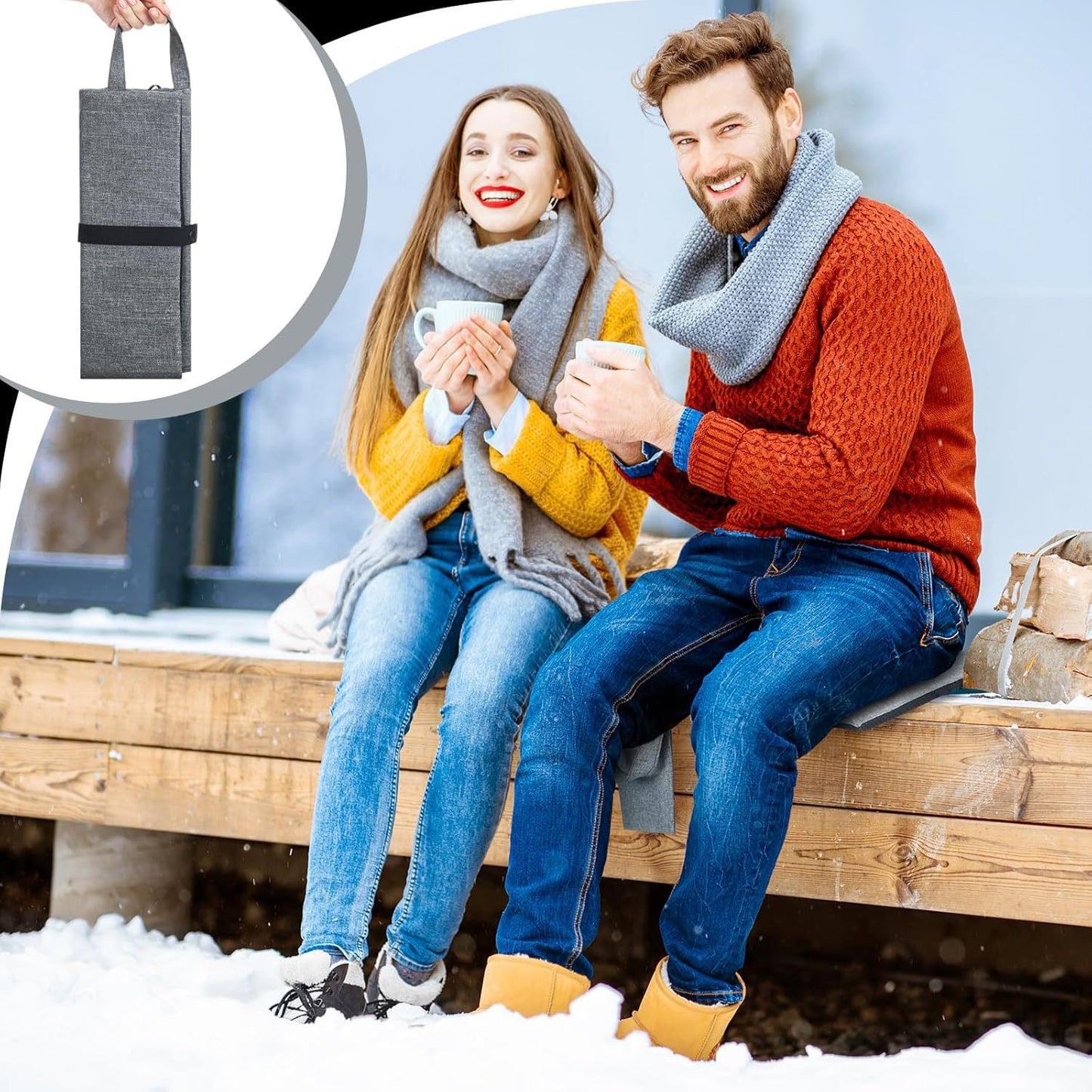 Heated Seat Cushion – Foldable & Waterproof