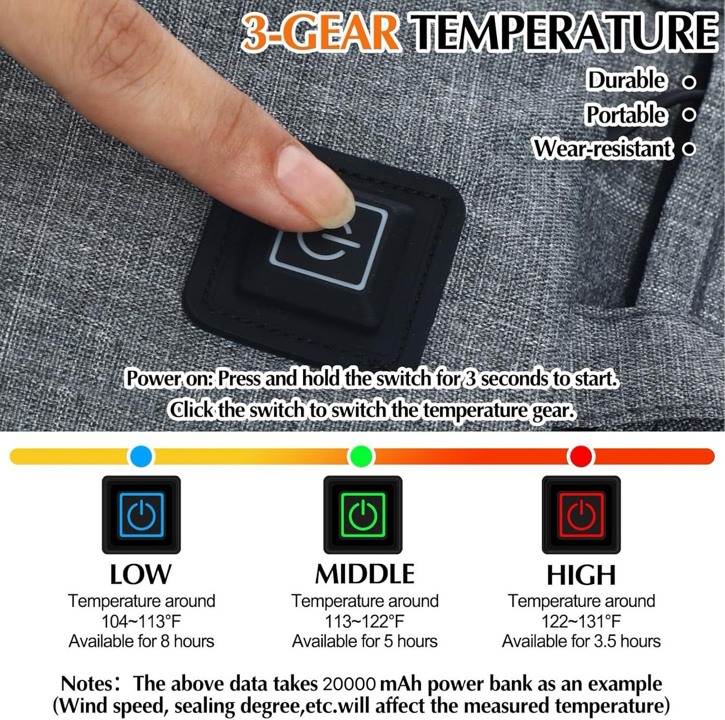 Heated Seat Cushion – Foldable & Waterproof