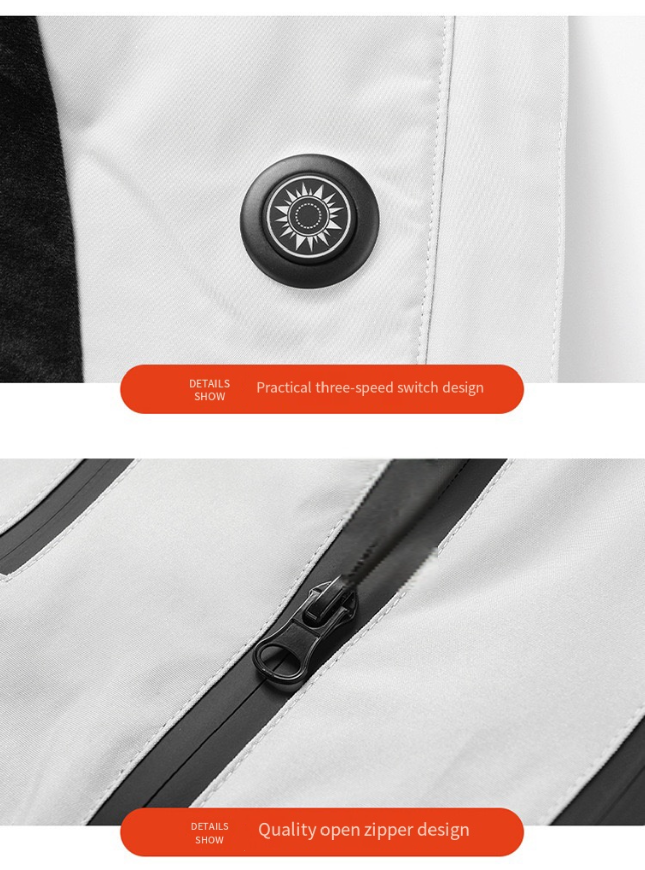 USB Heated Winter Coat