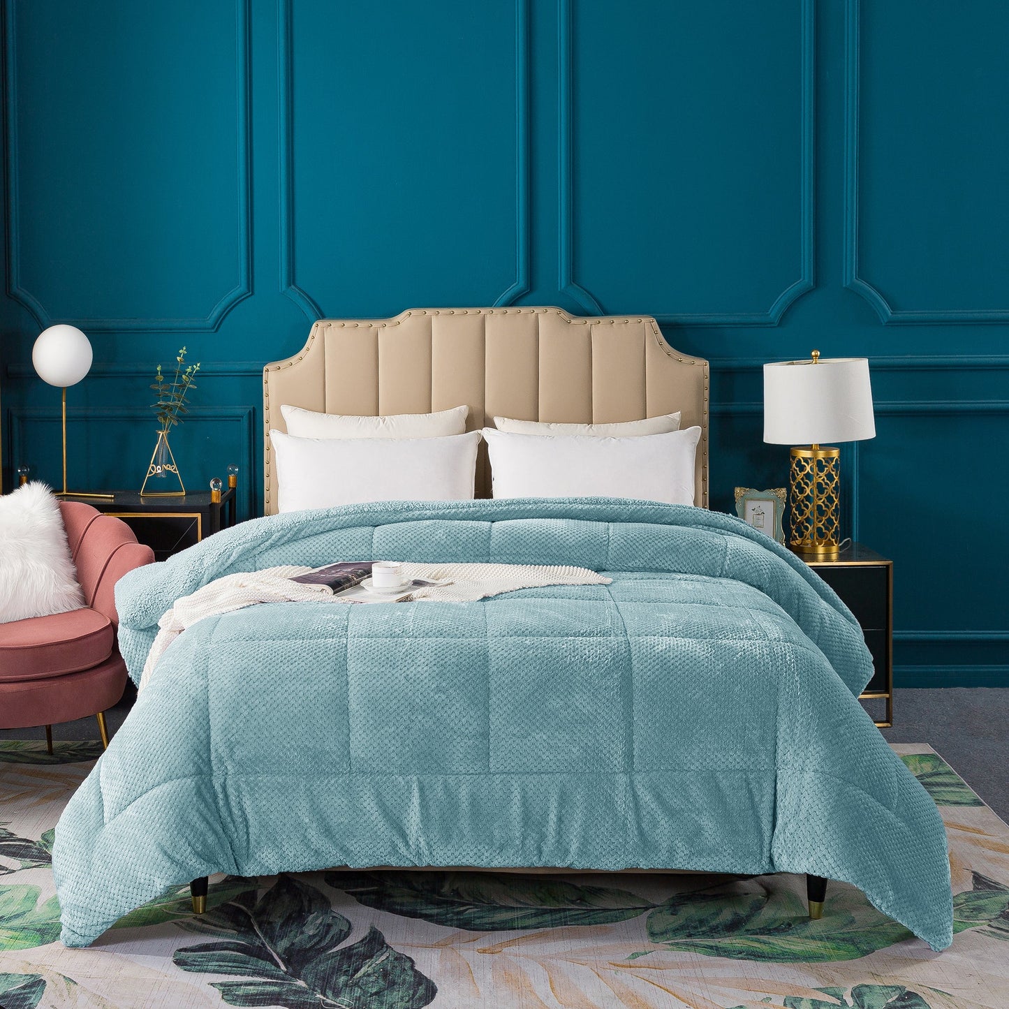 Kasentex Reversible All-Season Plush Comforter