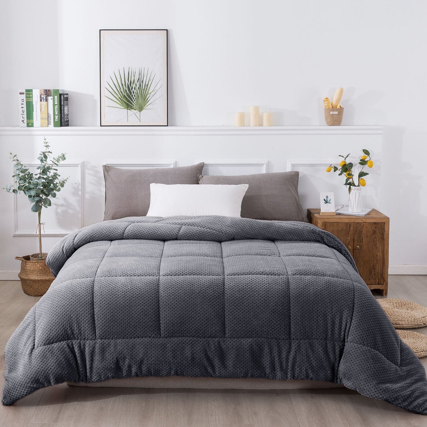 Kasentex Reversible All-Season Plush Comforter