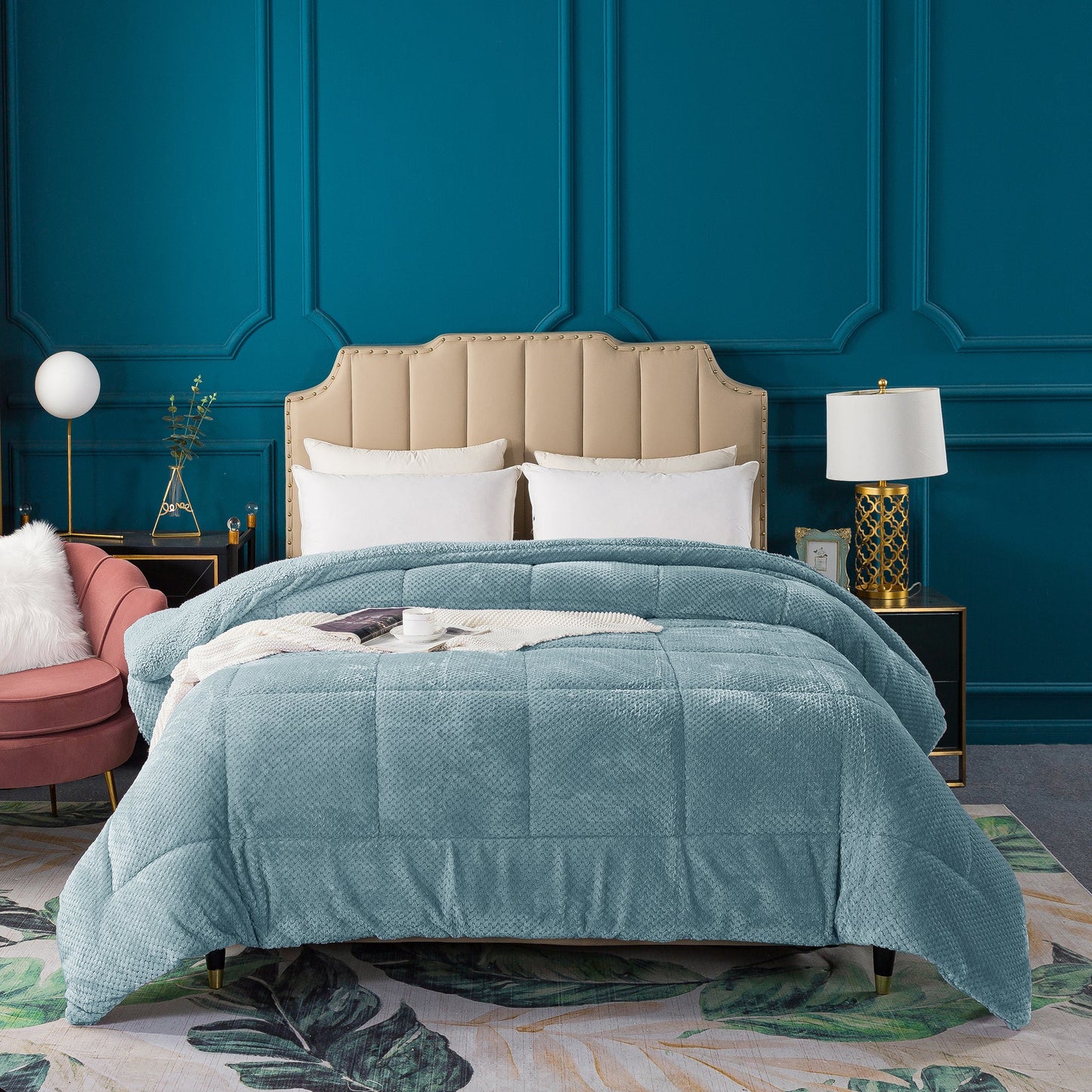 Kasentex Reversible All-Season Plush Comforter