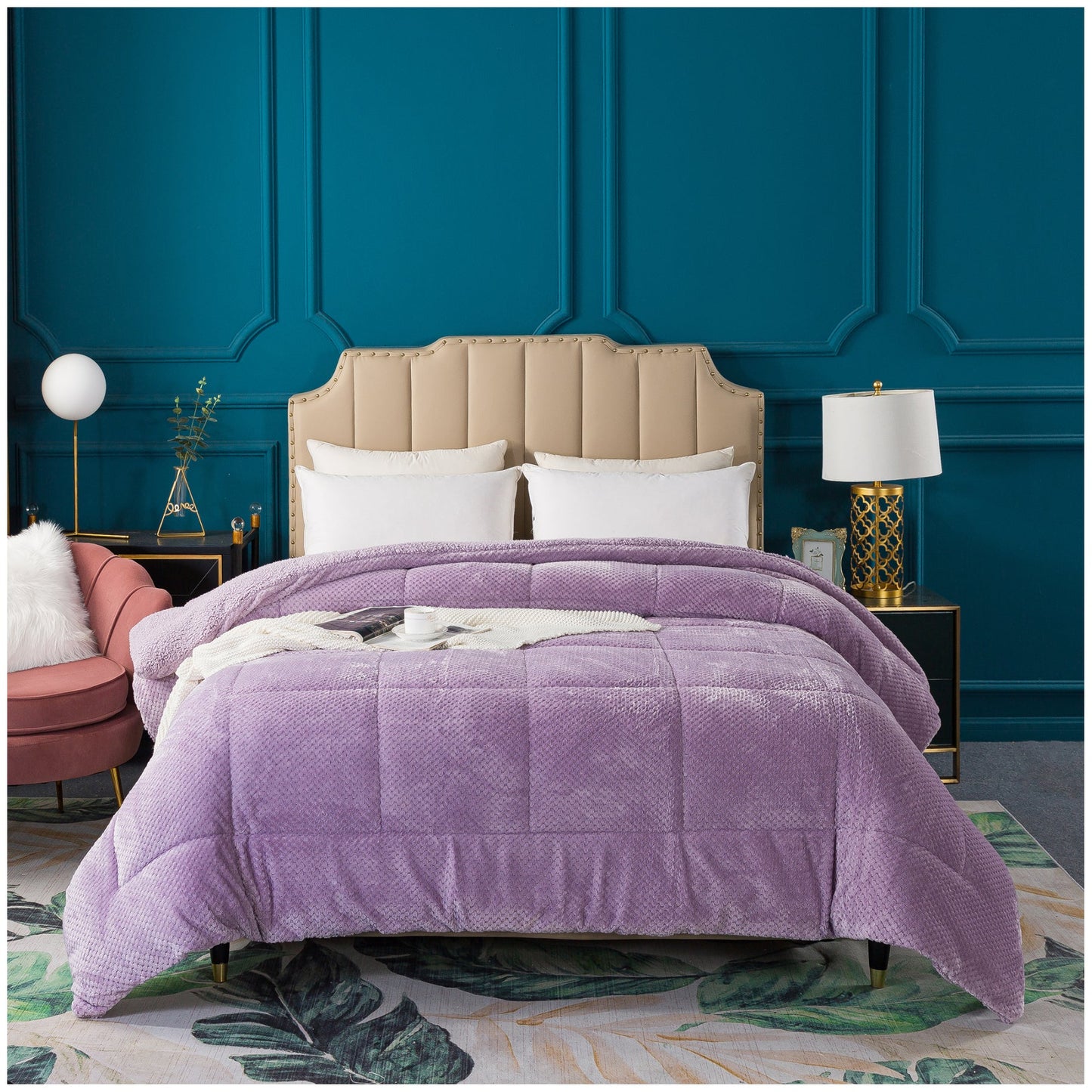 Kasentex Reversible All-Season Plush Comforter