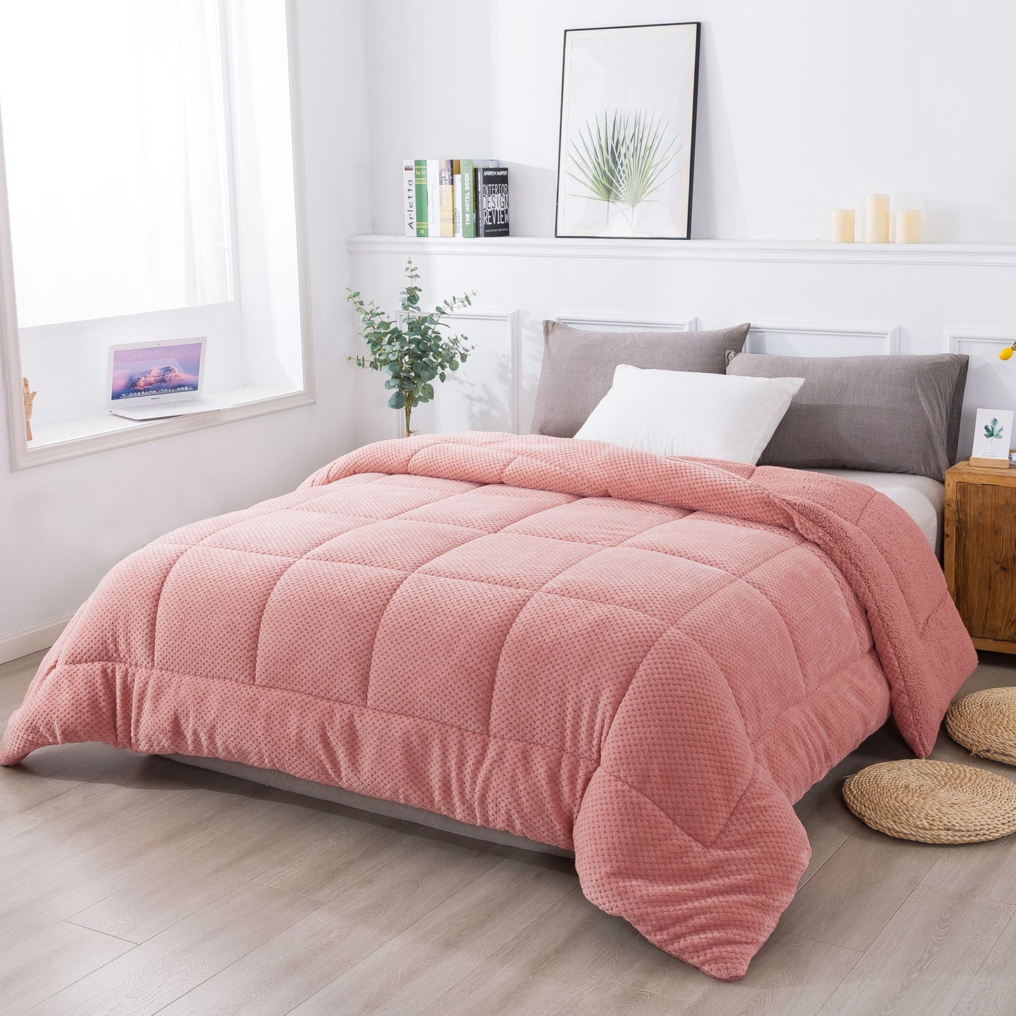 Kasentex Reversible All-Season Plush Comforter