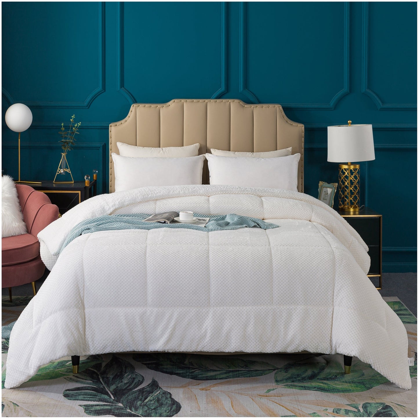 Kasentex Reversible All-Season Plush Comforter