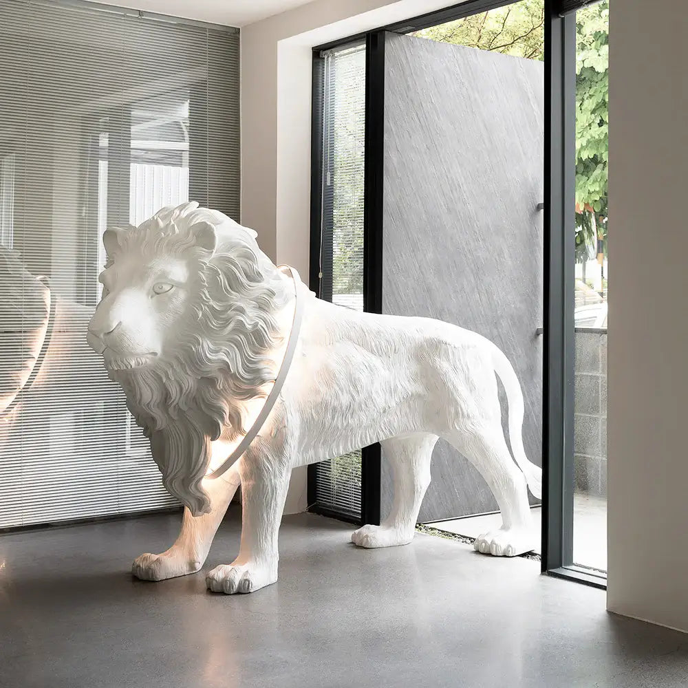 Lion Statue Floor Lamp