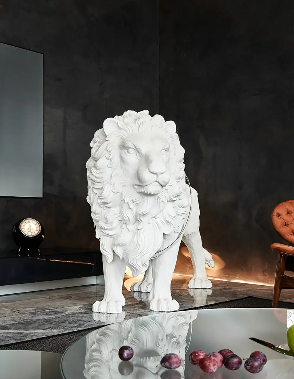 Lion Statue Floor Lamp