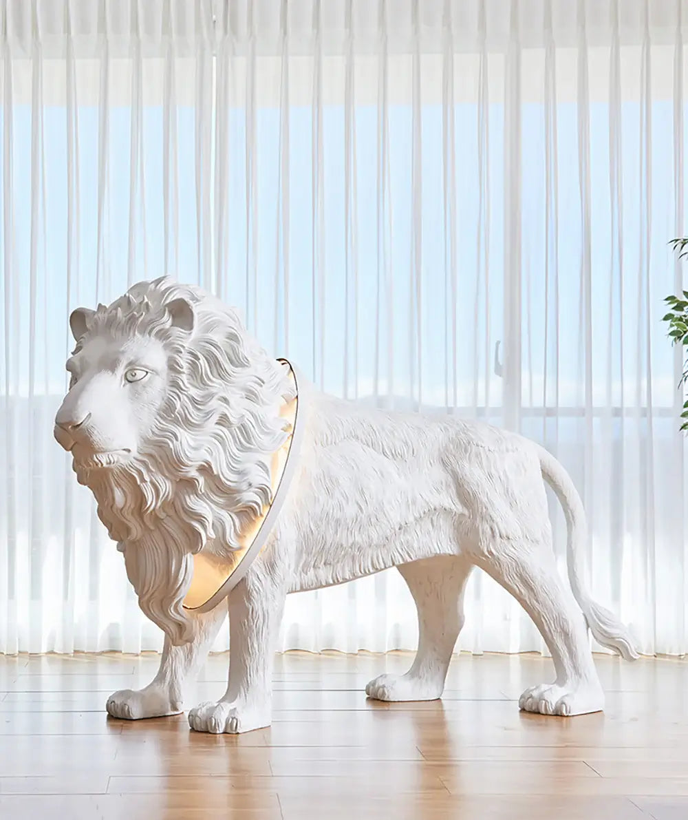 Lion Statue Floor Lamp