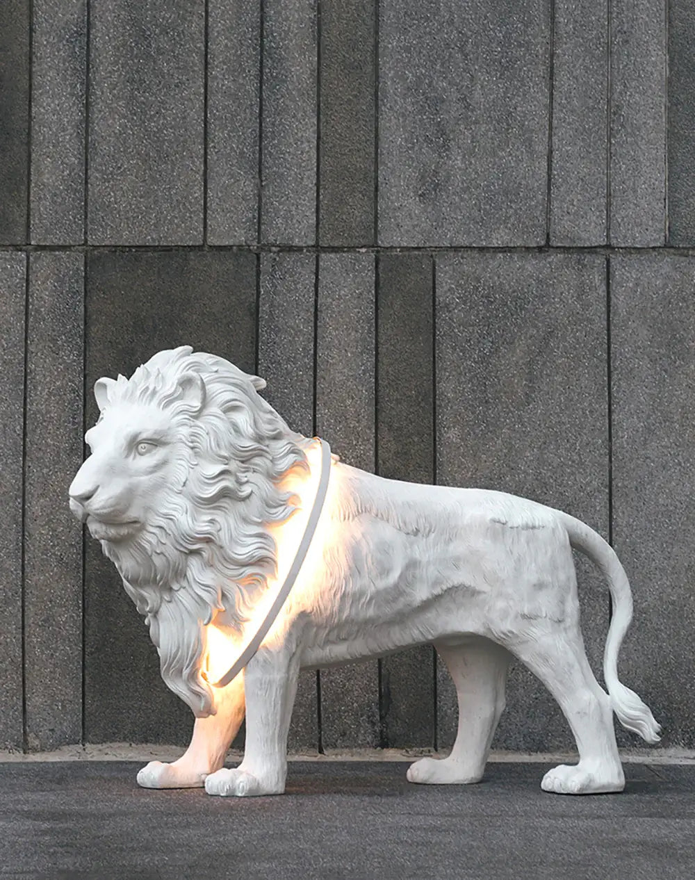 Lion Statue Floor Lamp