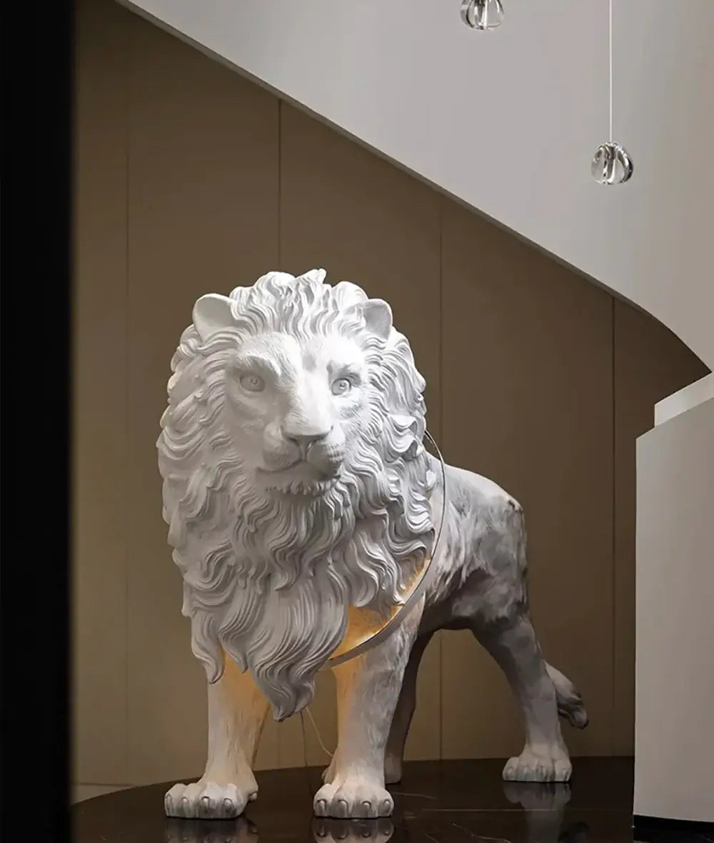 Lion Statue Floor Lamp
