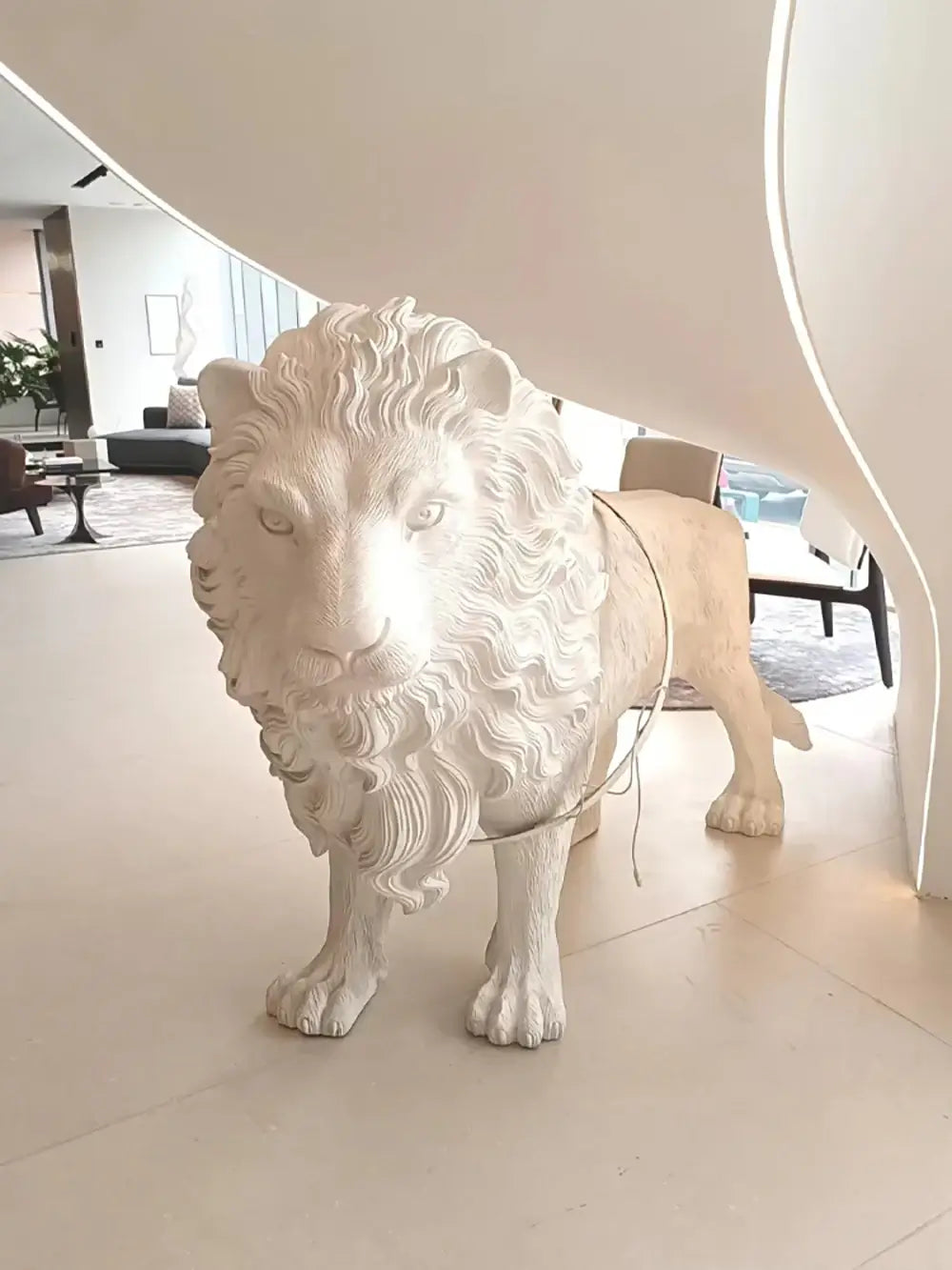 Lion Statue Floor Lamp