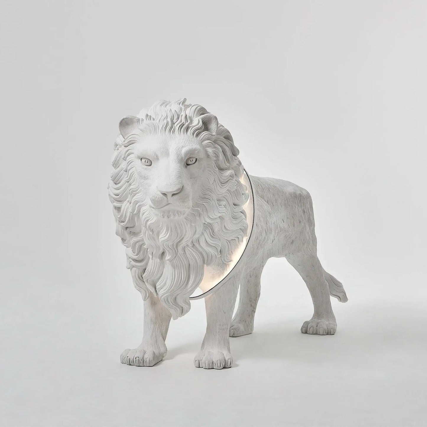 Lion Statue Floor Lamp