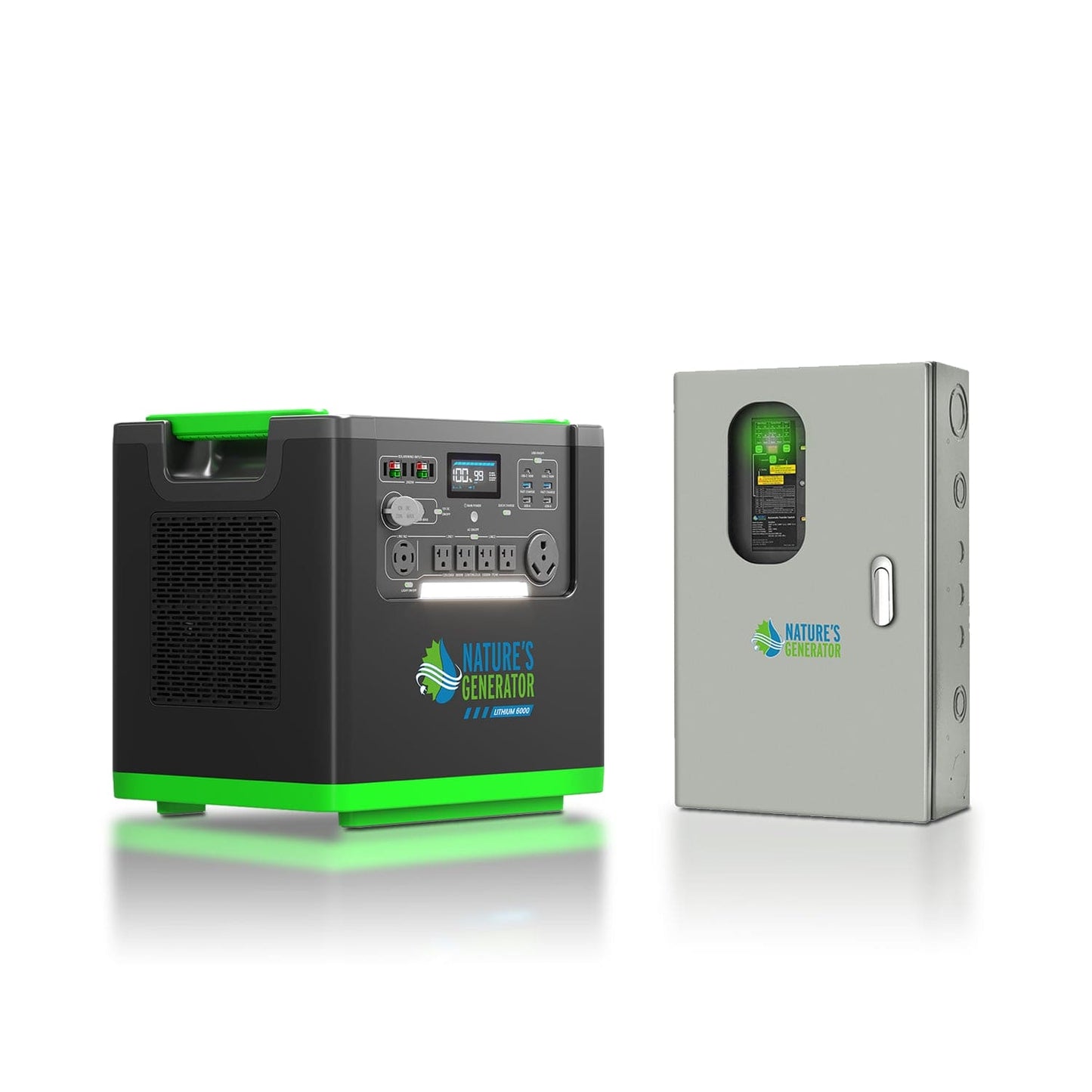 Nature's Generator Lithium 6000 and Transfer Switch