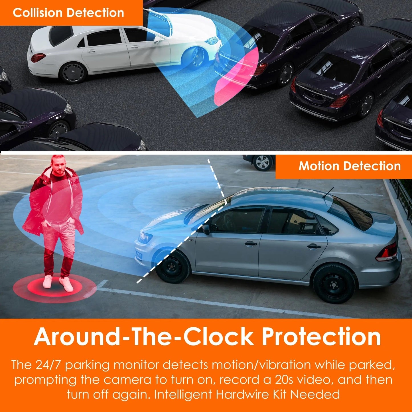 Rexing V33 3 Channel 1440p+1440p+1440p Front, Cabin and Rear Camera Dashcam