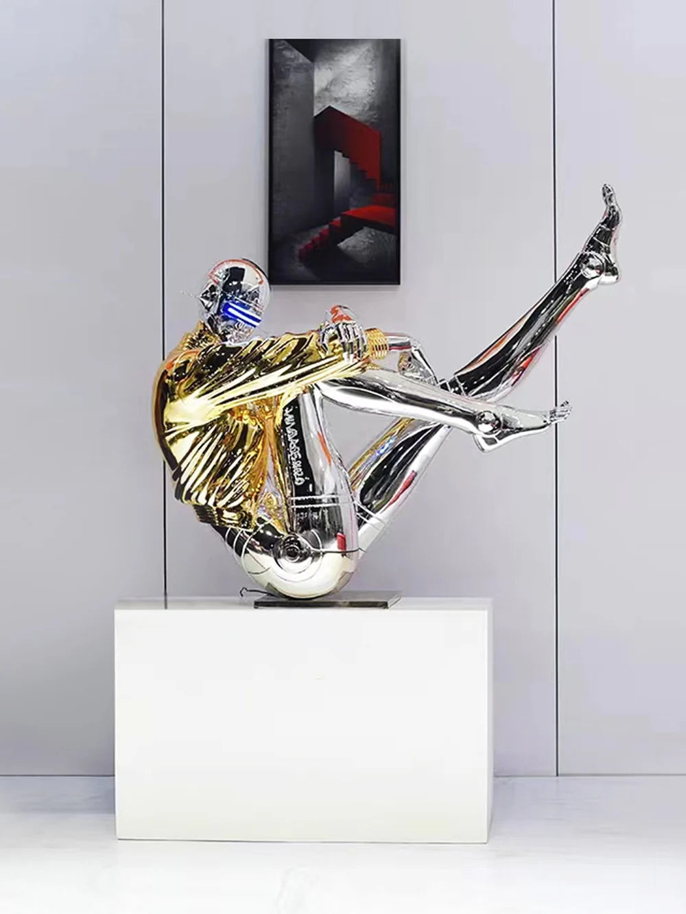 Mechanical Technology Goddess Sculpture Floor Lamp