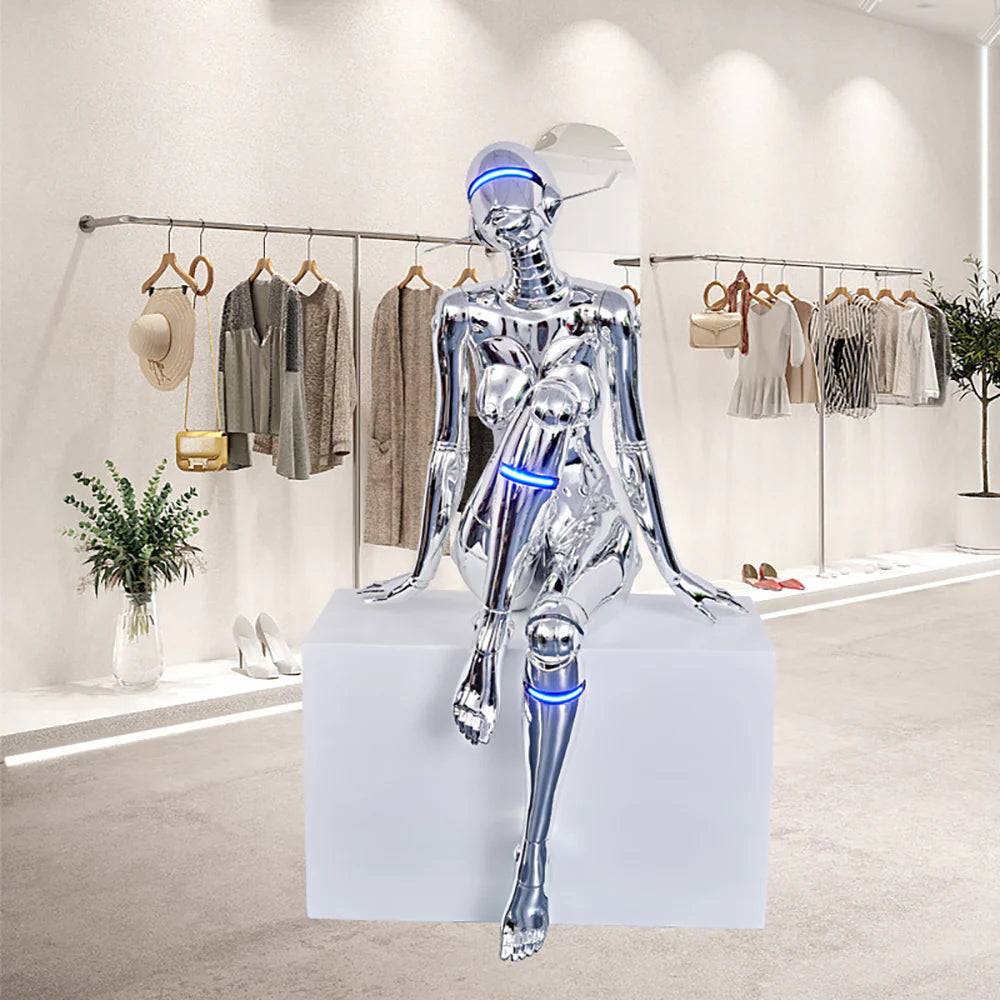 Mechanical Technology Goddess Sculpture Floor Lamp