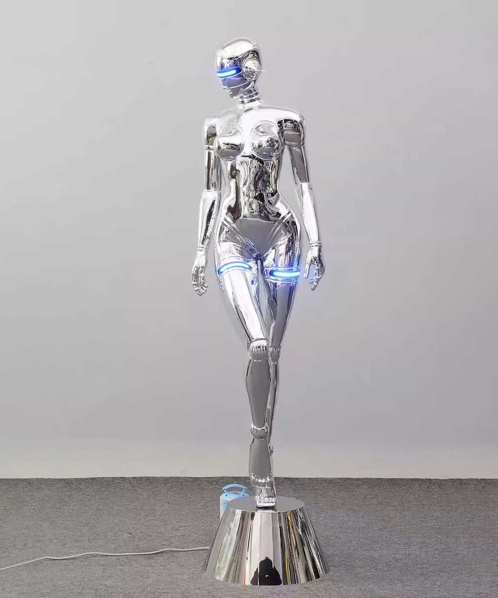 Mechanical Technology Goddess Sculpture Floor Lamp