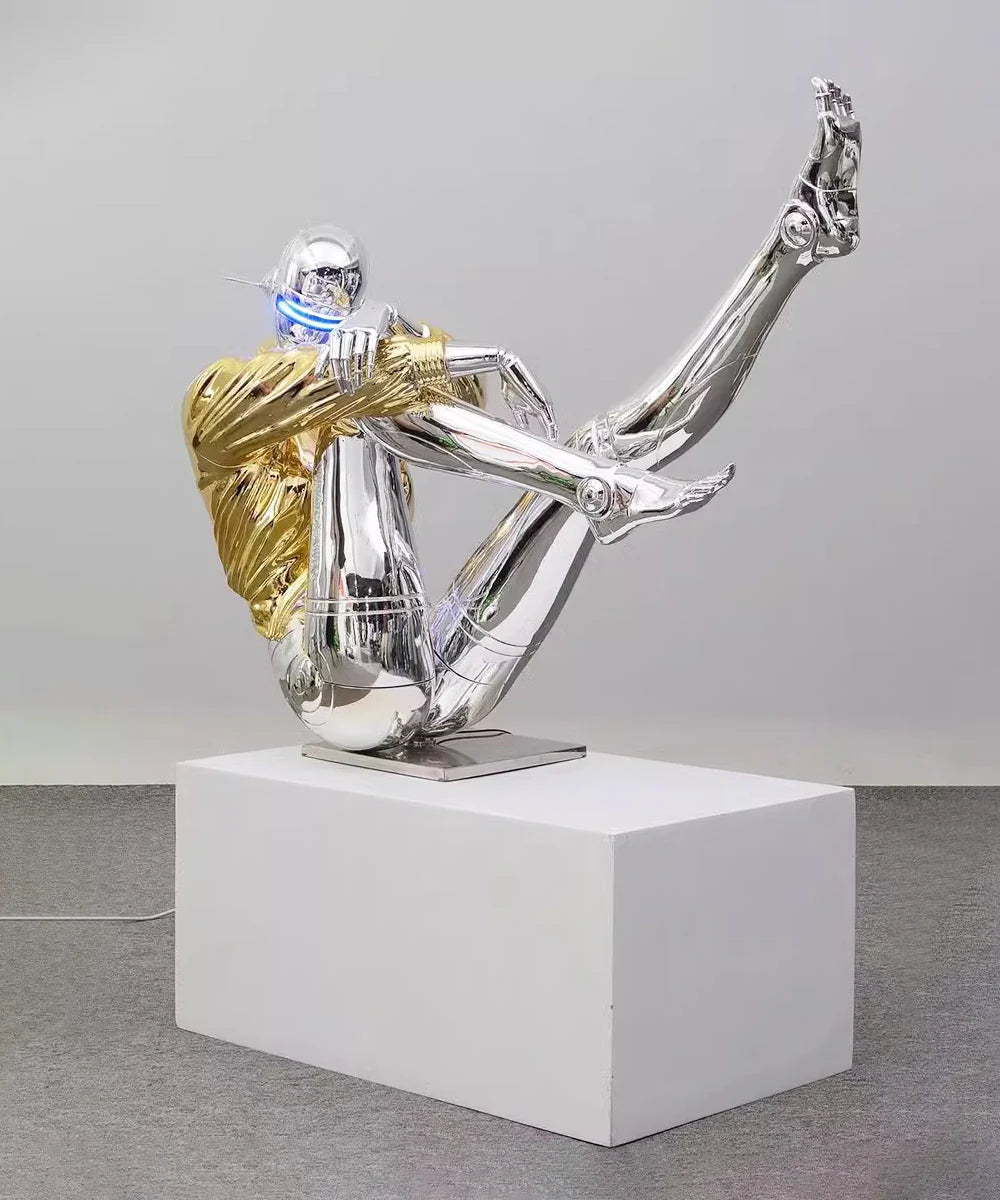 Mechanical Technology Goddess Sculpture Floor Lamp