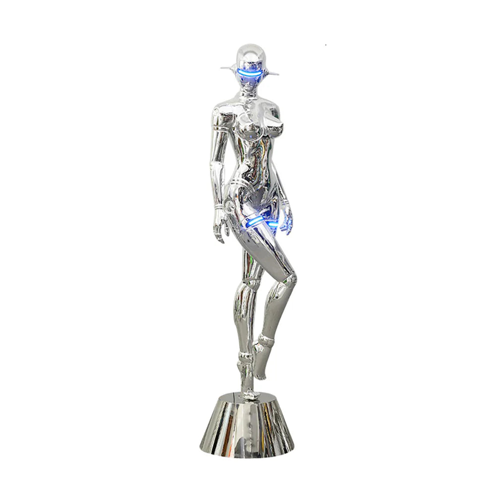 Mechanical Technology Goddess Sculpture Floor Lamp