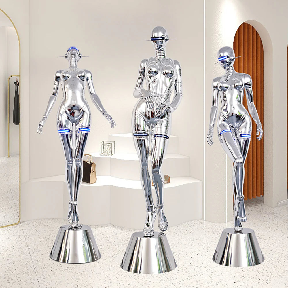 Mechanical Technology Goddess Sculpture Floor Lamp