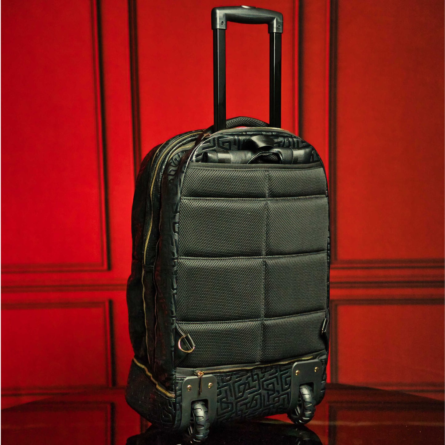Black Monogram Leather Carry-On Roller Bag (Only 150 Made)